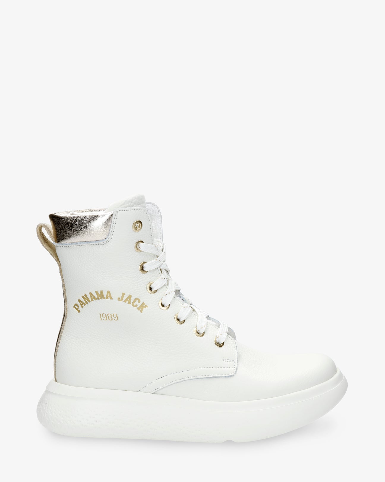 Yuca botas de piel con forro interior de piel. blanco